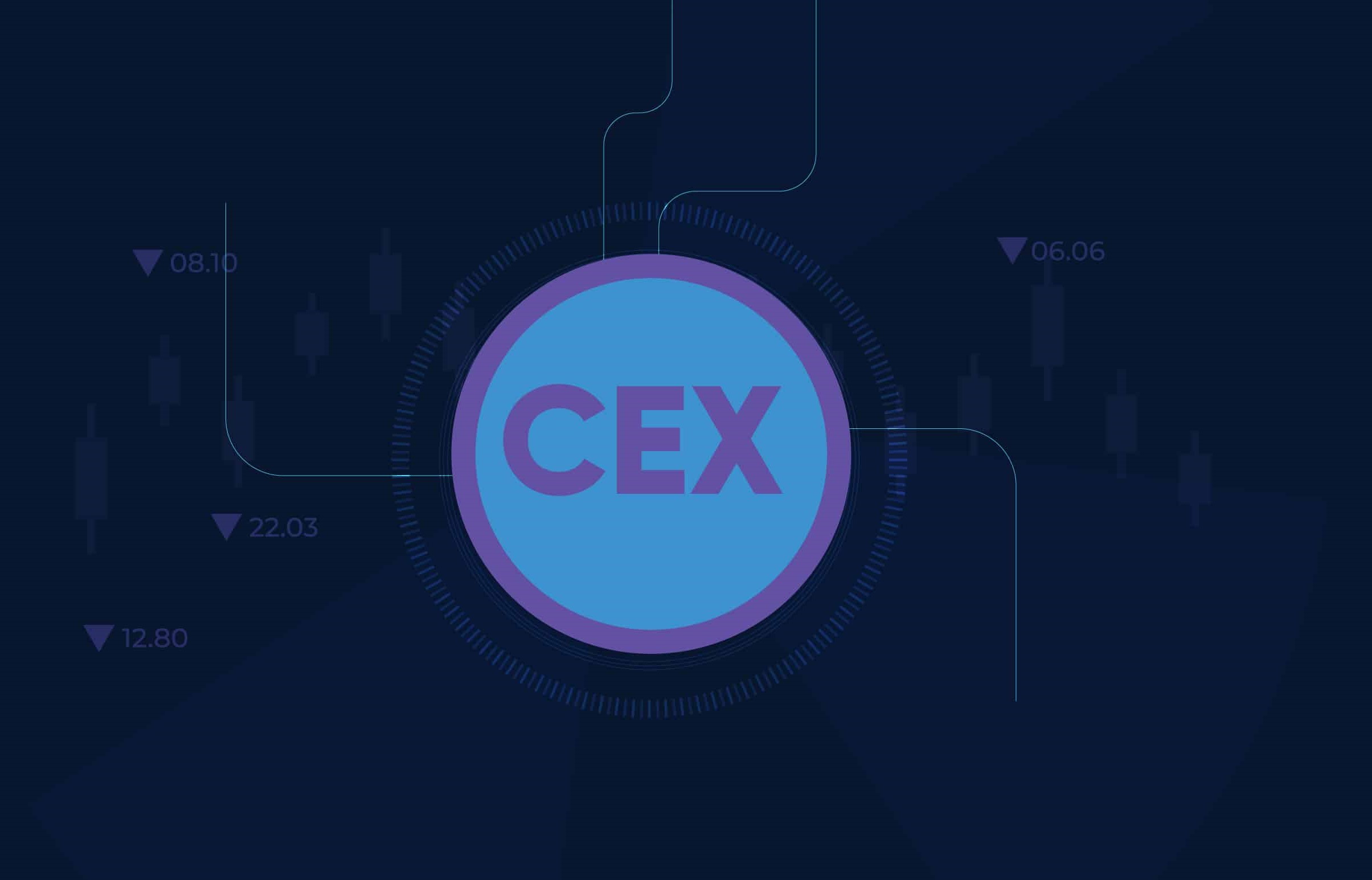 Cryptocurrency exchange interface showing trading charts