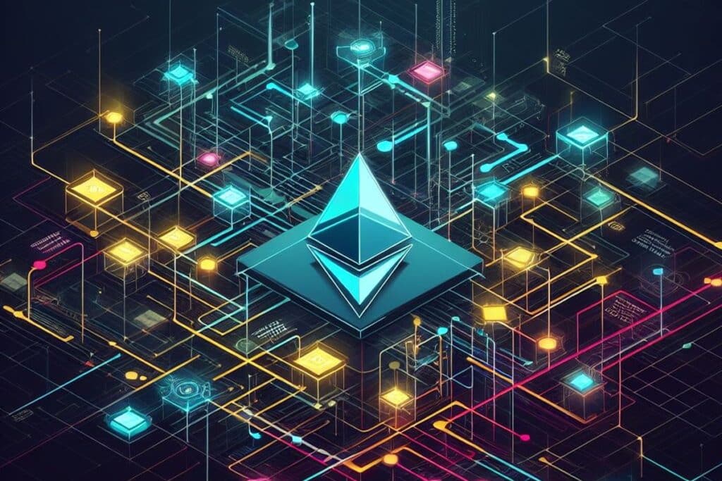 Ethereum Layer 2 blockchain visualization