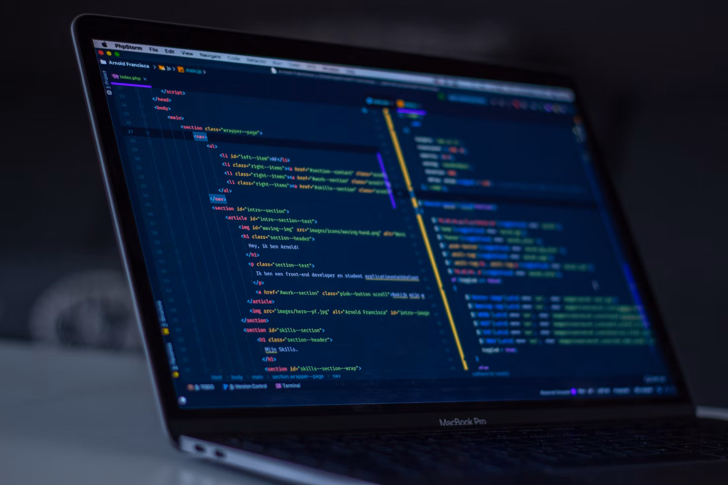 Python code on screen