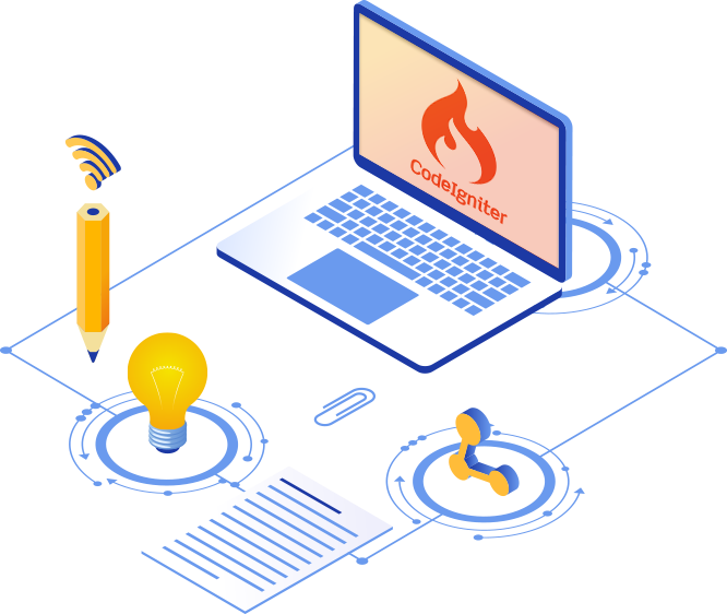 CodeIgniter architecture illustration